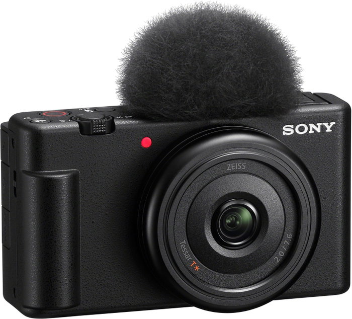 Sony ZV-1F Cámara para Vlog con Lente Zeiss 20mm, Negro