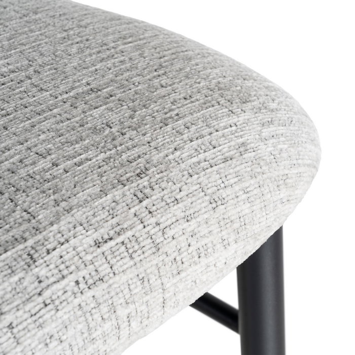 Taburete 75 cm Gris Tejido-Metal 54 X 52 X 105 cm (Set de 2) Taburete 75 cm Gris Tejido-Metal 54 X 52 X 105 cm (Set de 2)