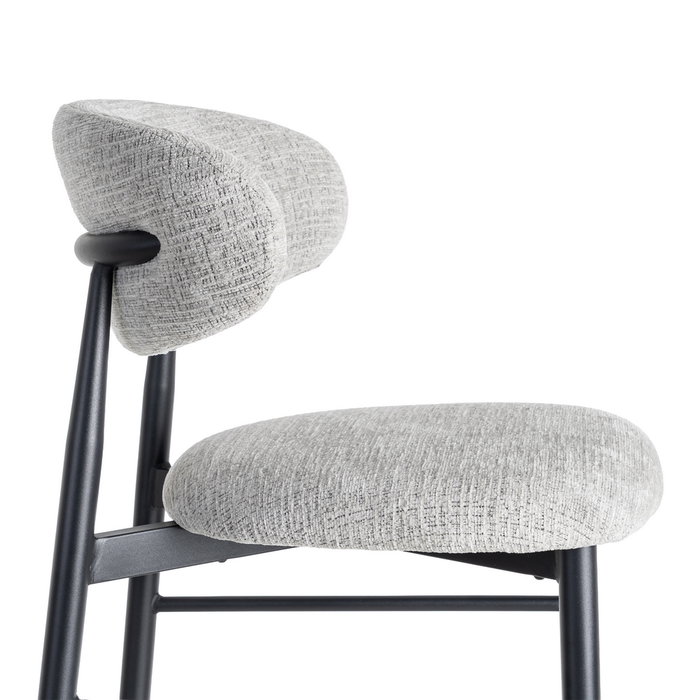 Taburete 75 cm Gris Tejido-Metal 54 X 52 X 105 cm (Set de 2) Taburete 75 cm Gris Tejido-Metal 54 X 52 X 105 cm (Set de 2)