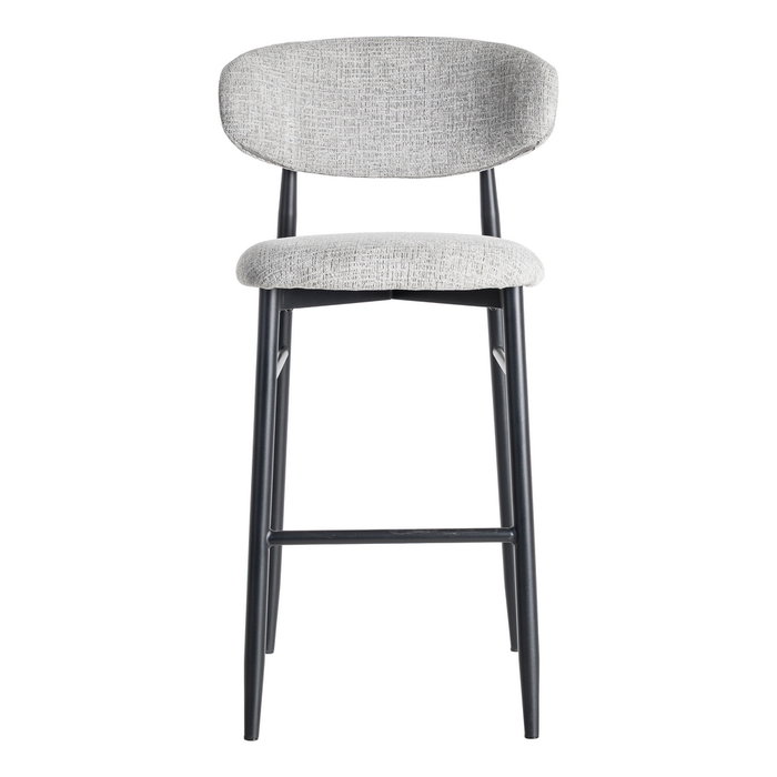 Taburete 75 cm Gris Tejido-Metal 54 X 52 X 105 cm (Set de 2) Taburete 75 cm Gris Tejido-Metal 54 X 52 X 105 cm (Set de 2)