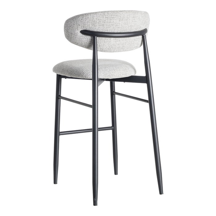 Taburete 75 cm Gris Tejido-Metal 54 X 52 X 105 cm (Set de 2) Taburete 75 cm Gris Tejido-Metal 54 X 52 X 105 cm (Set de 2)