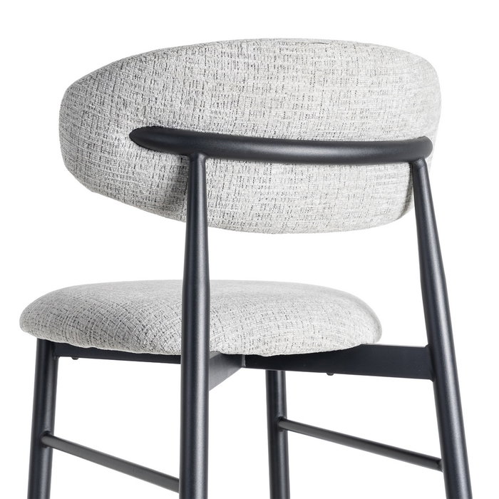 Taburete 75 cm Gris Tejido-Metal 54 X 52 X 105 cm (Set de 2) Taburete 75 cm Gris Tejido-Metal 54 X 52 X 105 cm (Set de 2)