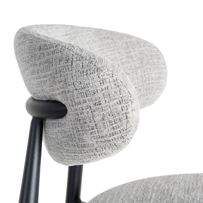 Taburete 75 cm Gris Tejido-Metal 54 X 52 X 105 cm (Set de 2) Taburete 75 cm Gris Tejido-Metal 54 X 52 X 105 cm (Set de 2)