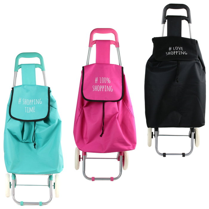 Entre Temps Carro Compra 92x32x21 cm Colores Surtidos, Estructura Acero, Capacidad 35 L