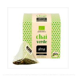 ALMA HOME Té Verde Chai 15 pirámides ECO VEGAN