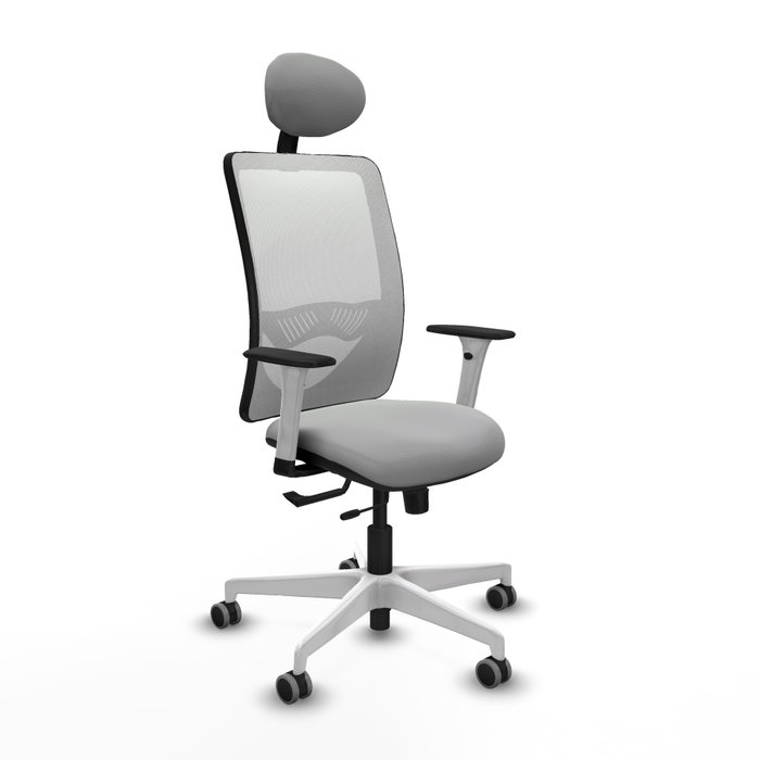 PIQUERAS Y CRESPO Silla de oficina Zulema Gris claro y Blanco PIQUERAS Y CRESPO Silla de oficina Zulema Gris claro y Blanco