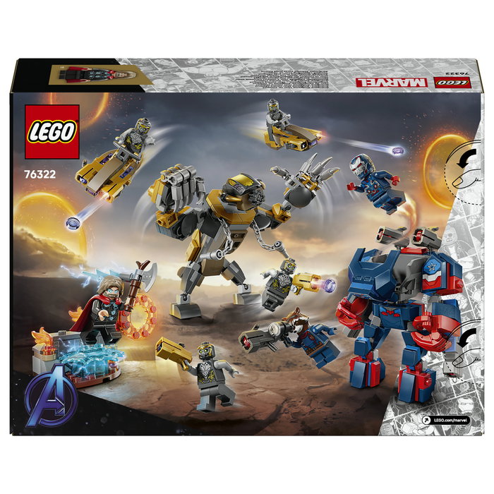 LEGO 76322 Marvel Super Heroes Avengers Endgame Thor vs. Chitauri Juego de construcción 373 piezas 8+ años