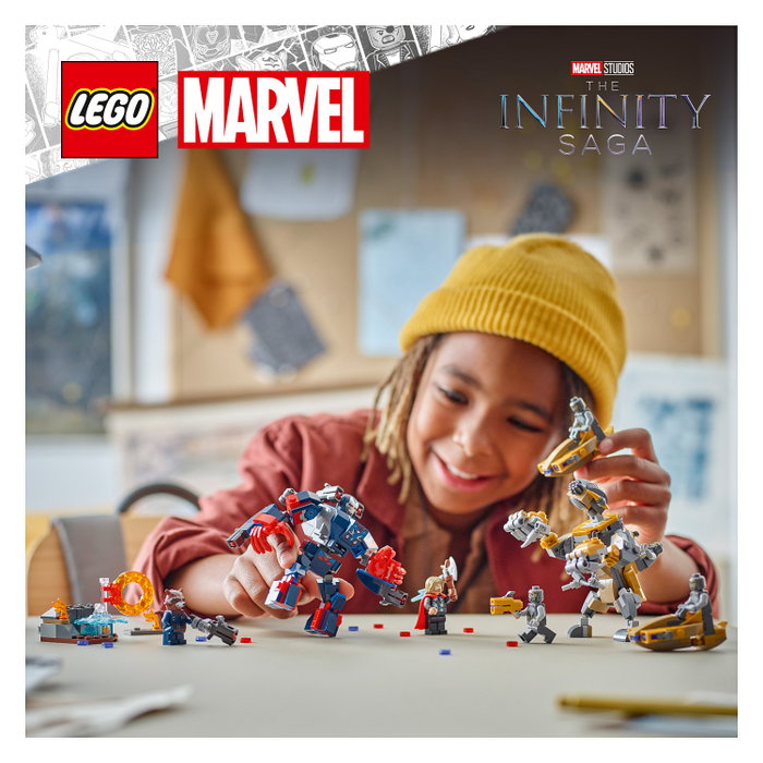 LEGO 76322 Marvel Super Heroes Avengers Endgame Thor vs. Chitauri Juego de construcción 373 piezas 8+ años