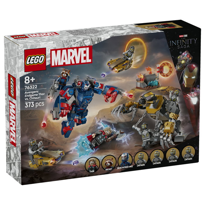 LEGO 76322 Marvel Super Heroes Avengers Endgame Thor vs. Chitauri Juego de construcción 373 piezas 8+ años