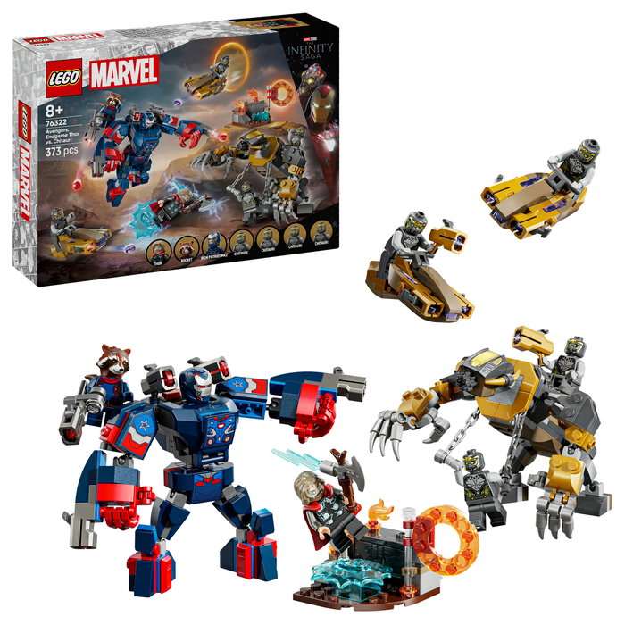 LEGO 76322 Marvel Super Heroes Avengers Endgame Thor vs. Chitauri Juego de construcción 373 piezas 8+ años