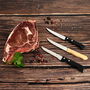 Cuchillo Chuletero Acero Inox Steak Madera Pradel 20,5 cm