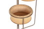 DKD Home Decor Macetero Desplegable de Bambú y Hierro Marrón