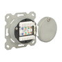 DeLOCK 86195 Roseta de red de empotrar 2 puertos RJ45 Cat.6A Blanco