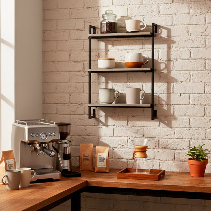 MAX HOME-ESTANTERIA PARED 3 BA