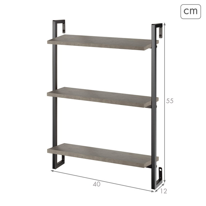 MAX HOME-ESTANTERIA PARED 3 BA
