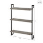 MAX HOME-ESTANTERIA PARED 3 BA
