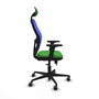 PIQUERAS Y CRESPO Silla de oficina Jorquera Sincro/Traslack Verde y Azul