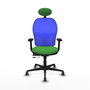 PIQUERAS Y CRESPO Silla de oficina Jorquera Sincro/Traslack Verde y Azul