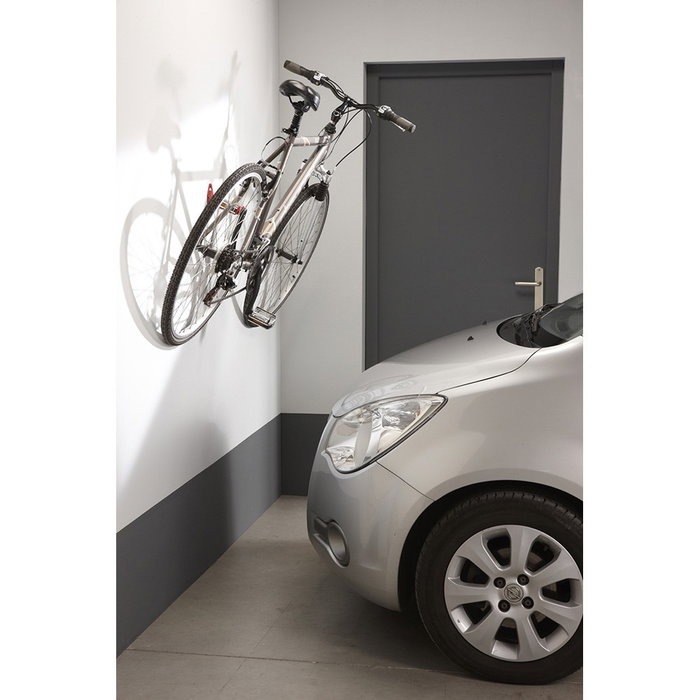 Mottez Gancho de pared para bicicleta con soporte en pedal