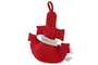 DKD Home Decor Sujetapuertas Mediterraneo Rojo Azul 26 x 11 x 28 cm (6 Unidades)