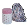 Termo Infantil Iris Kids Gotas Rosa 8370-IR/ Capacidad 350ml/ para sólidos/ Bolsa
