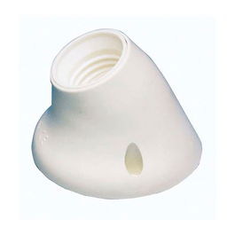 F-Line Portalámparas Superficie Zócalo Curvo E27 Blanco