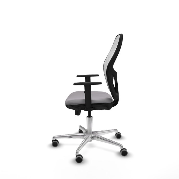 PIQUERAS Y CRESPO Silla de oficina Jorquera con mecanismo Sincro/Traslack, Gris y Blanco PIQUERAS Y CRESPO Silla de oficina Jorquera con mecanismo Sincro/Traslack, Gris y Blanco