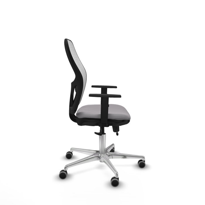 PIQUERAS Y CRESPO Silla de oficina Jorquera con mecanismo Sincro/Traslack, Gris y Blanco PIQUERAS Y CRESPO Silla de oficina Jorquera con mecanismo Sincro/Traslack, Gris y Blanco