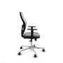 PIQUERAS Y CRESPO Silla de oficina Jorquera con mecanismo Sincro/Traslack, Gris y Blanco