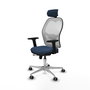 PIQUERAS Y CRESPO Silla de oficina Jorquera Azul marino y Blanco