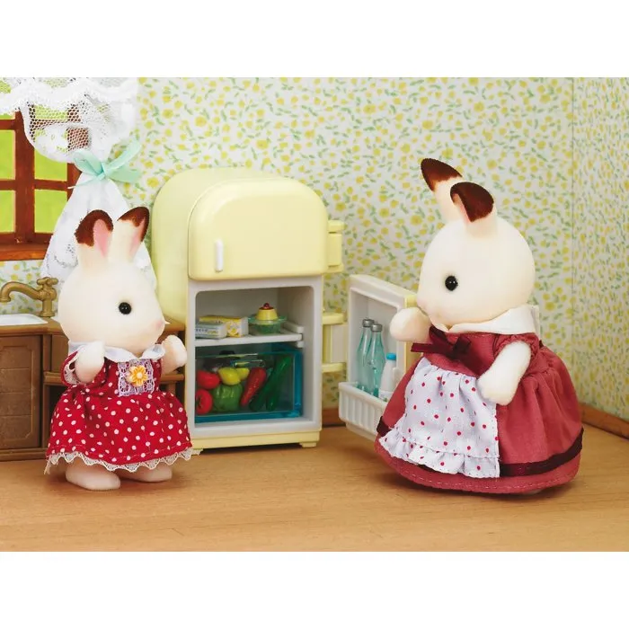 Sylvanian Families 5014 Madre Conejo Chocolate / Set Refrigerador con Accesorios Sylvanian Families 5014 Madre Conejo Chocolate / Set Refrigerador con Accesorios