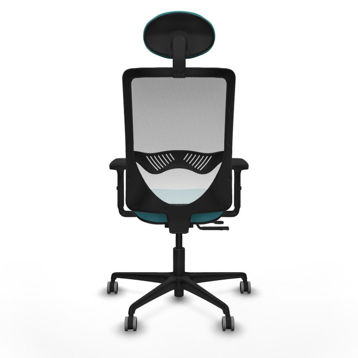 PIQUERAS Y CRESPO Silla de oficina Zulema con mecanismo Sincro/Traslack, Turquesa y Blanco PIQUERAS Y CRESPO Silla de oficina Zulema con mecanismo Sincro/Traslack, Turquesa y Blanco