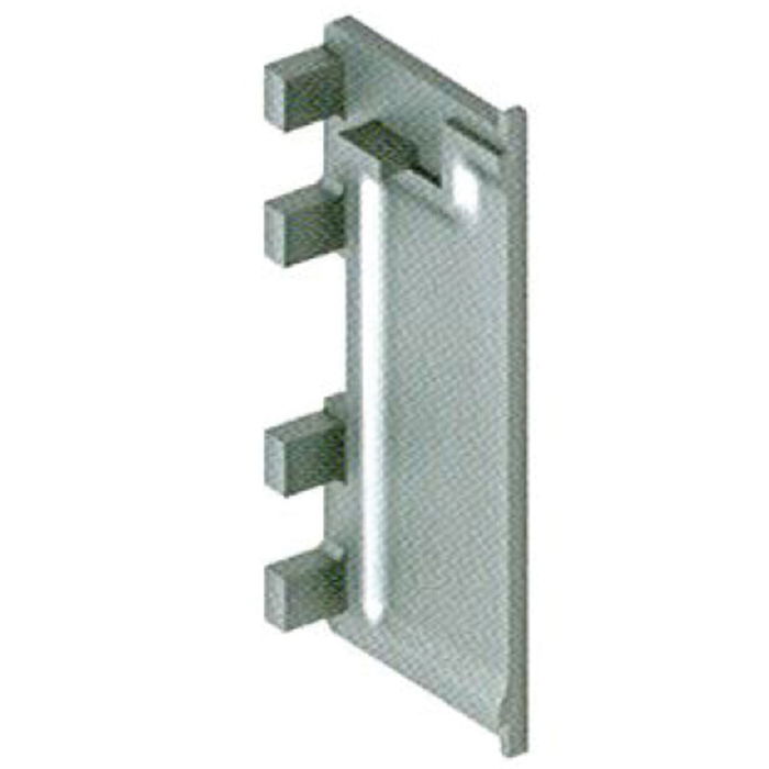 SC HERRAJES Lateral Derecha Plata Mate Para Perfil Gola-C SC HERRAJES Lateral Derecha Plata Mate Para Perfil Gola-C