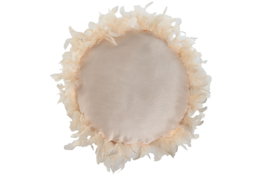 DKD Home Decor Cojín Rosa de Poliéster con Plumas (Pack de 2)