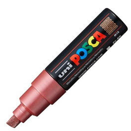 POSCA Marcador PC-8K No Permanente Punta Biselada 8.0 mm Rojo Metálico
