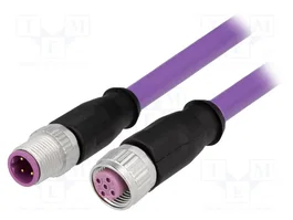 HARTING Cable para sensores M12 4 pines 0,5m