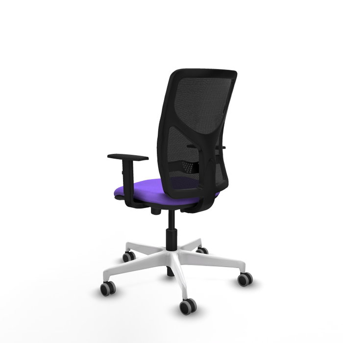PIQUERAS Y CRESPO Silla de oficina Motilla con mecanismo Sincro/Traslack, Lila y Negro