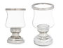 Giftdecor Portavela Copa Plateada Cristal y Acero 11.5 x 19 x 11.5 cm (Set de 6)