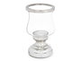 Giftdecor Portavela Copa Plateada Cristal y Acero 11.5 x 19 x 11.5 cm (Set de 6)