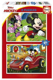EDUCA BORRAS Mickey Mouse Fun House 2x20 piezas
