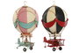 DKD Home Decor Vehículo de Decoración Metal 17x17x32 Globo Surtido de 2