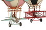 DKD Home Decor Vehículo de Decoración Metal 17x17x32 Globo Surtido de 2