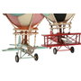DKD Home Decor Vehículo de Decoración Metal 17x17x32 Globo Surtido de 2