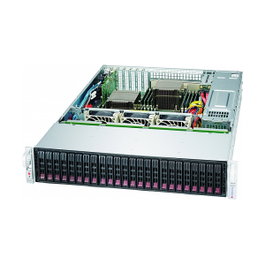 Super Micro Computer B.V. 2HE SuperChassis CSE-216BE1C4-R1K23LPB Chasis Rack Servidor 2U, 24 Bahías 2.5", ATX/EATX, Negro, Fuente de Alimentación 1200W 80 PLUS Titanium