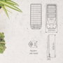 GSC Evolution Farola solar LED Buat con sensor de movimiento 14W 4000K IP65