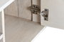 DKD Home Decor Mueble TV Romántico Blanco Roto Mango y Ratán 128 x 40 x 45 cm