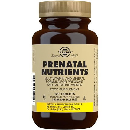 SOLGAR Nutrientes Prenatales 120 Comp