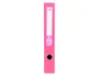 Liderpapel Archivador de Palanca Folio Documenta Forrado PVC Rado Lomo 52 mm Rosa con Compresor Metálico