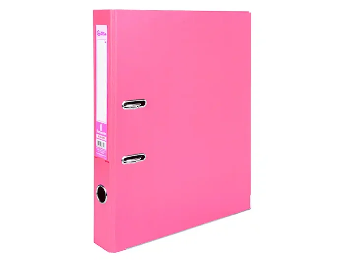 Liderpapel Archivador de Palanca Forrado PVC Rosa 52 mm Folio Liderpapel Archivador de Palanca Forrado PVC Rosa 52 mm Folio