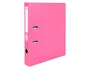 Liderpapel Archivador de Palanca Folio Documenta Forrado PVC Rado Lomo 52 mm Rosa con Compresor Metálico